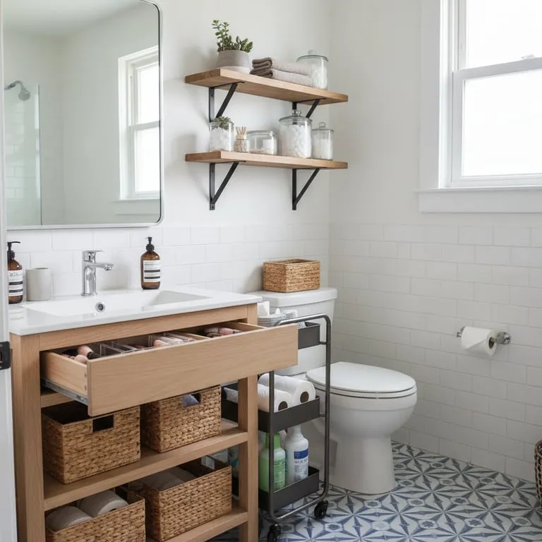 Small Bathroom Storage Solutions: Clever Interior Design Hacks for Organizing Tiny Spaces