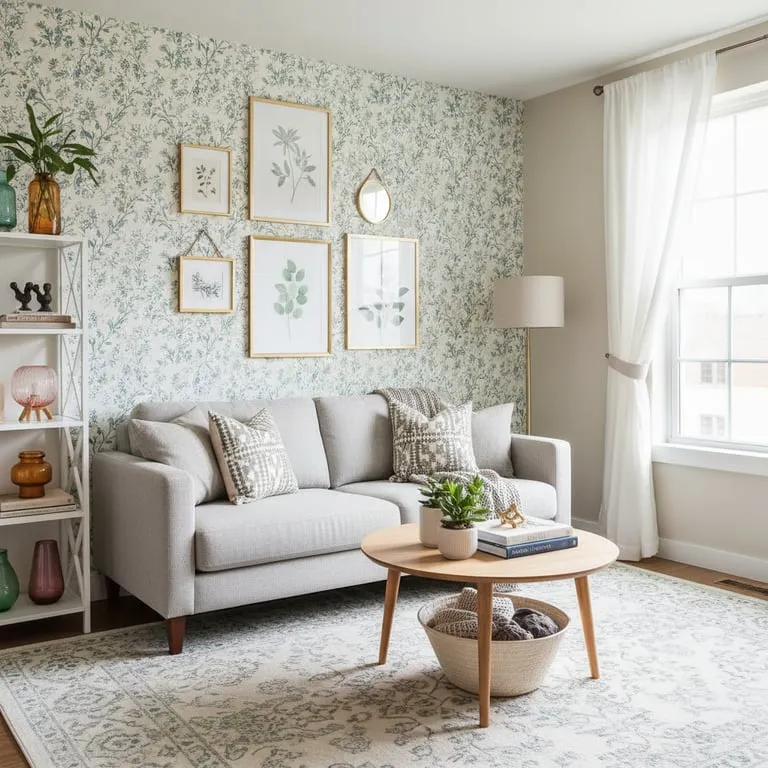 Rental Friendly Home Makeover Ideas: Temporary Wallpaper and Decor for Apartment Interiors